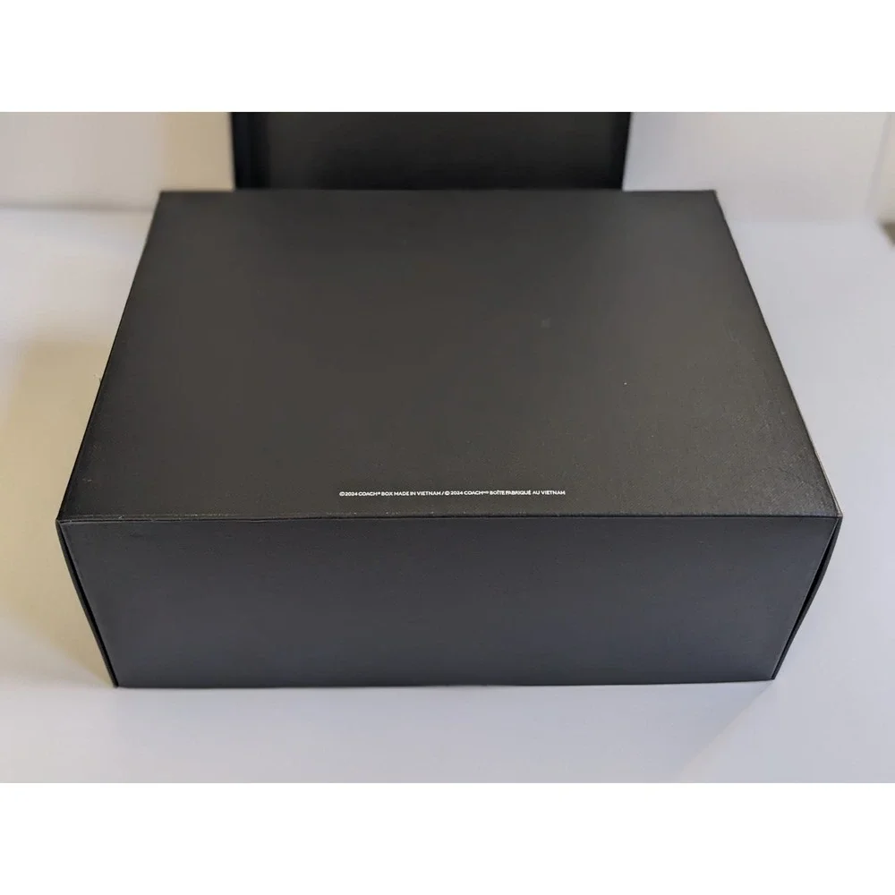 Coach Black EMPTY Shoe Storage Gift Large Cardboard Box ONLY 13.75 x 11 x 5.5